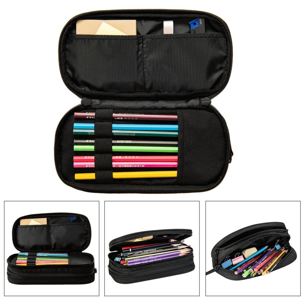 Black Cat Murder Cat You Saw Nothing Pencil Case for Boy Girl Gifts Pen Box Pencil Bag Stationery Supplies Pen Holder Bag