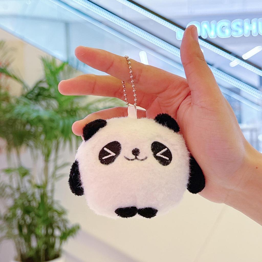 Mini Panda Plush Keychain Doll