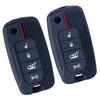 Силиконовый чехол-брелок для автомобильного ключа для Jeep Cherokee Compass S Renegade Grand Commander для Dodge Journey Challenger Jcuv Charger