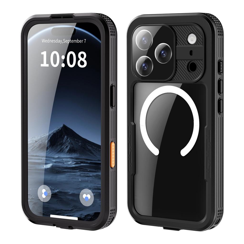 Полностью водонепроницаемый чехол Shellbox IP68 для IPhone Air 17 Pro Max, с магнитной беспроводной зарядкой Magsafe, чехол для подводного плавания