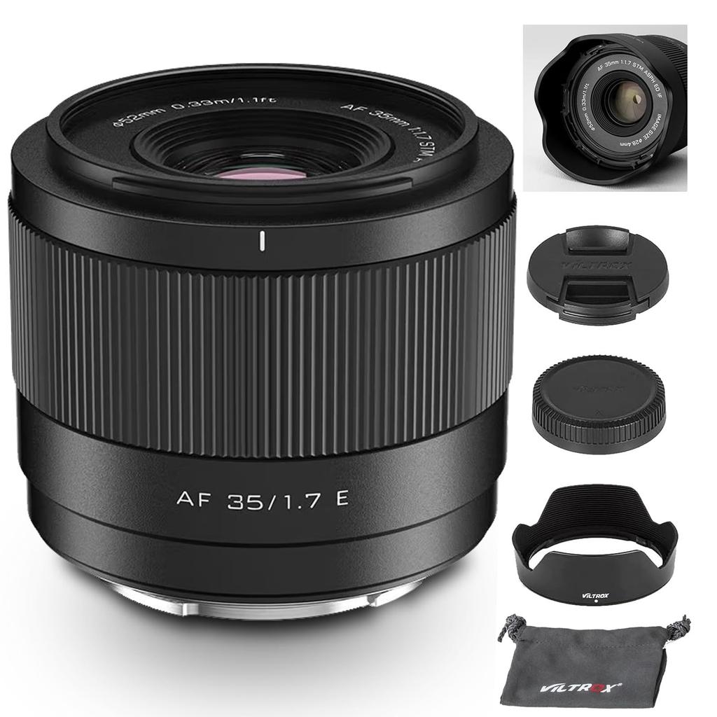 VILTROX 35mm Large Aperture STM Autofocus Prime Lens for Sony Camera FX3 A7C A7RII A7SII A7II A7RIII A7IV A7RIV A9 A1 ZVE1 A93 A6700 A6600 A6500 A6400