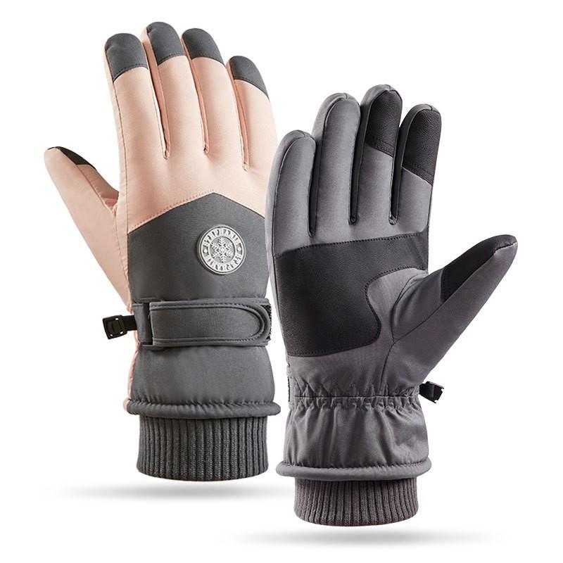Winter Ski Gloves Men Women Thick Warm Windproof Waterproof Touchscreen Outdoor Snowboarding Cycling