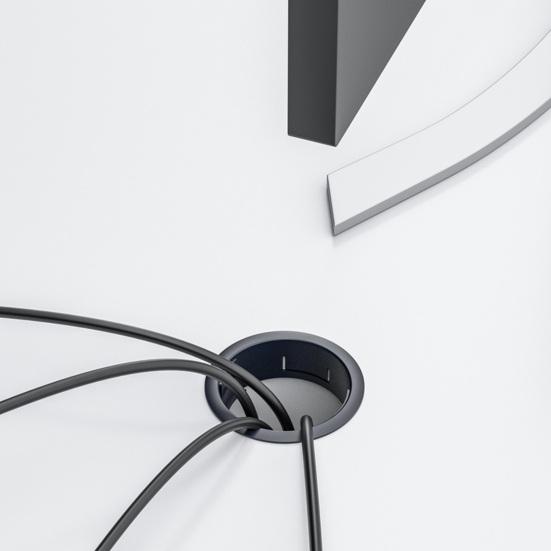 Professional USB Desktop Hub 5 In 1 Hidden Port Extension