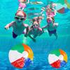 Colorful Water-Polo PVC Inflatable Beach Ball Kids Pool Party Toys Summer Water Fun Outdoor Activities Games
