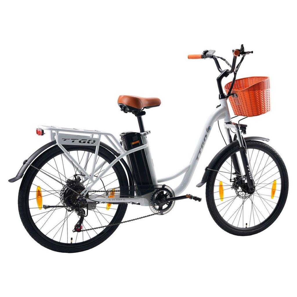 Электровелосипед TTGO YY-26ST 250 Вт Мотор 36 В 14,5 Ач Батарея Макс. скорость 25 км/ч Макс. запас хода 60-75 км Shimano 6 скоростей Городской Ebike для поездок на работу