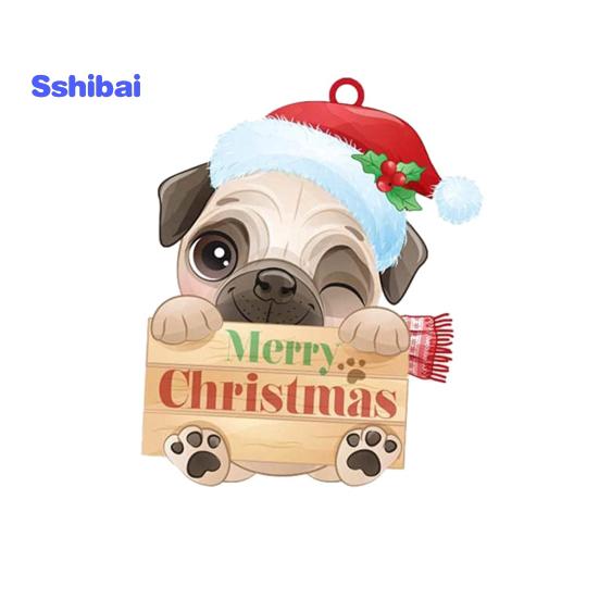 Рождественский кулон многоразовый изысканный креативный мопс в форме рождественской елки кулон для домашнего праздничного украшения