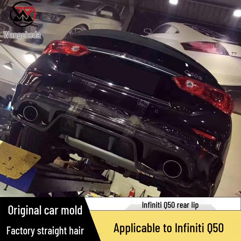Carbon Fiber Rear Diffuser for Infiniti Q50 Japanese Version Bumper Modification
