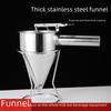 Воронка из нержавеющей стали для приготовления шариков из осьминога с подставкой и сливом для соуса