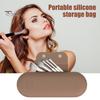 Силиконовый держатель для кистей для макияжа, сумка для хранения, большая вместимость, портативный держатель для косметических кистей с магнитным замком