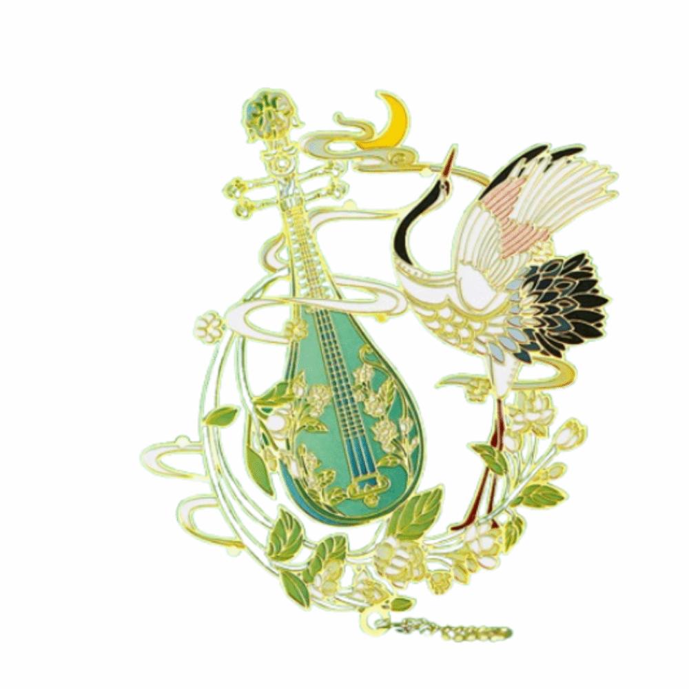 Кисточка-подвеска Закладка с китайскими зверями Креативная металлическая закладка Аксессуары для книг