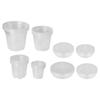 Clear Plant Pots 20 Pack With Saucers For Healthy Plant Growth 4 7 Inch