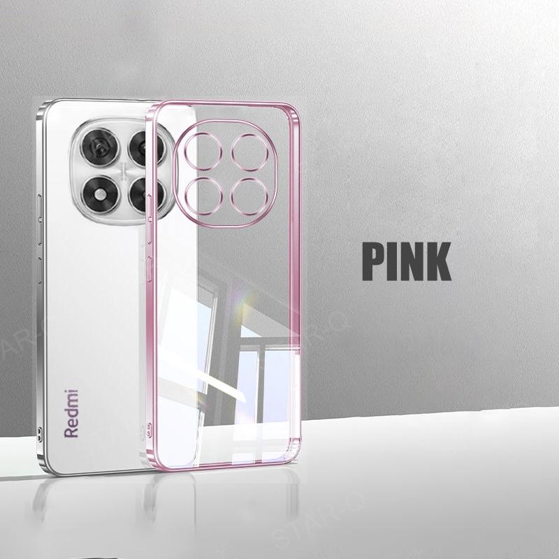 Note14 14pro Plating Transparent Case For Xiaomi Redmi Note 14 Pro Plus 4g g Soft Silicone Clear Back Cover Note14pro