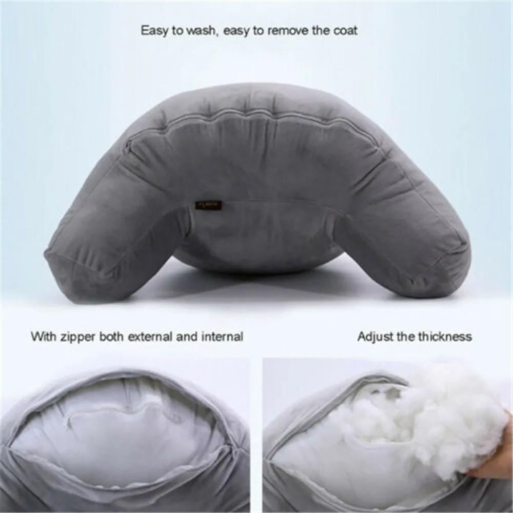 Relaxation with Armrests Back Cushion Solid Color Sofa Lumbar Backrest PP Cotton Waist Support Seat Seating Support