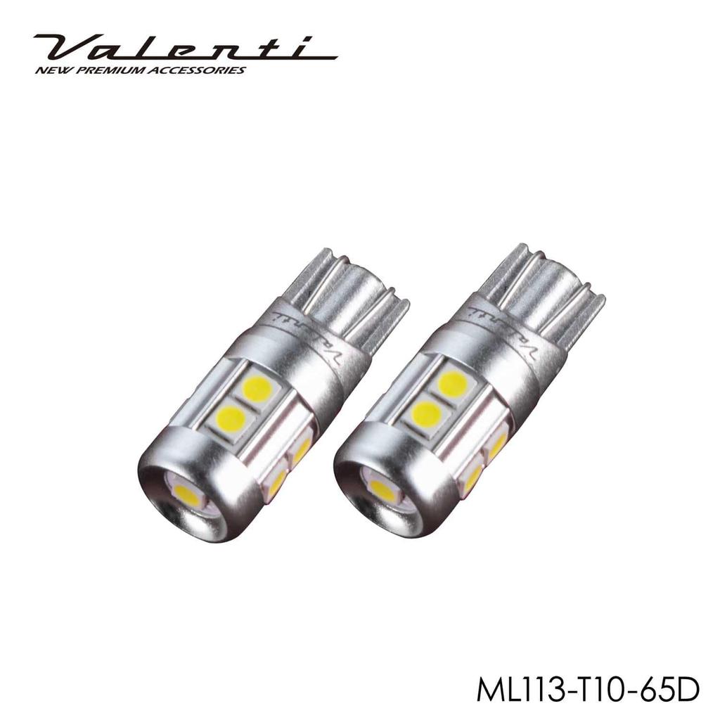 VALENTI Jewel Светодиодная лампа серии ML T10 Высокояркая лампа габаритного света Белый 6500 12В (2 упаковки)