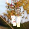 Glass Wind Chime Japanese Wind Bell Japanese Room Decor Home Garden Outdoor Windbell Wall Hanging Pendants Wind Sound