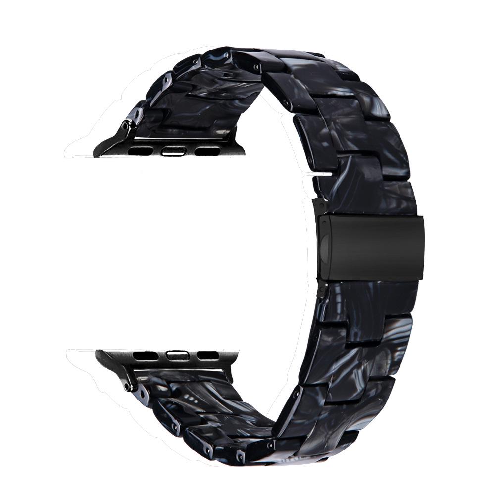 "Compatible Resin & Rubber Strap for Apple Watch 42mm/46mm"