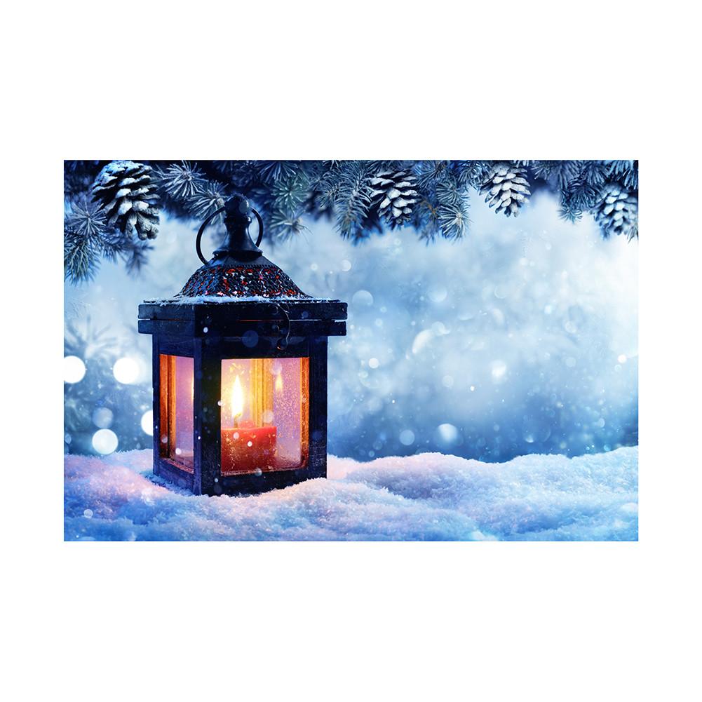 Рождественский постер со снежной сценой, фестивальные фоновые декорации для домашнего декора, вечеринок, студий, уличных празднований, свадьбы