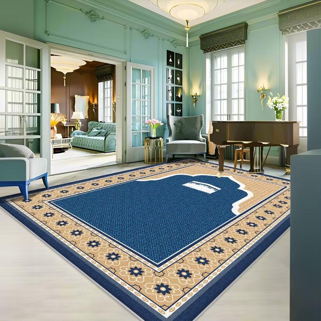 Ковер для гостиной, устойчивый к пятнам, простой в уходе, коврик для журнального столика, охлаждающий нескользящий коврик, ковер