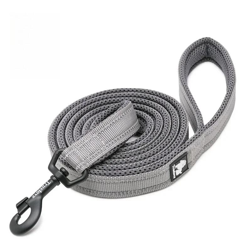 Soft Reflective Nylon Mesh Padded Dog Leash TLL2112 200cm Pet Walking Training Lead for Puppy Dogs Cats 11 Colors