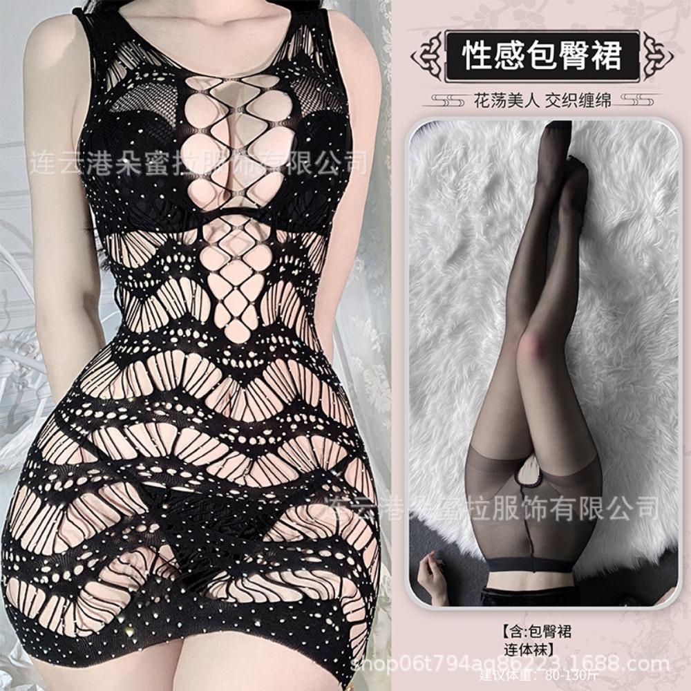 Domila Temptation Senior Hollow Горячее бриллиантовое секс-нижнее белье Оптом Женское Сексуальное Страстное Свободное Сетчатое Белье Волосы