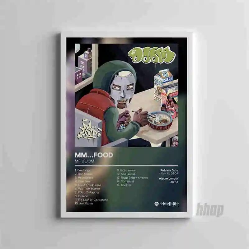 MF DOOM Музыка Поп Обложка Альбома, Постер с HD Печатью на Холсте, Дом, Гостиная, Комната, Картина для Украшения Офиса