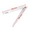Stainless Steel Depth Ruler Welding Gauge Wedge Feeler Gauge  For Drill Hole Measurement