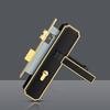 Modern Pure Copper Anti-theft Mechanical Door Locks Interior Bedroom Silent Handle Gate Lock Hotel  Hardware Supplies