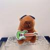 Adorable Plush Capybara Keychain Creative Animal Keyring Soft Toy Bag Charm