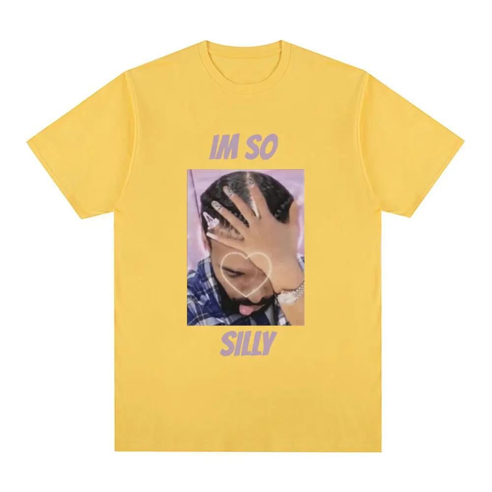 Funny Im So Silly Drake Meme Tshirt Unisexs casual and comfortable large Tshirt Harajuku retro Tshirt Street clothing