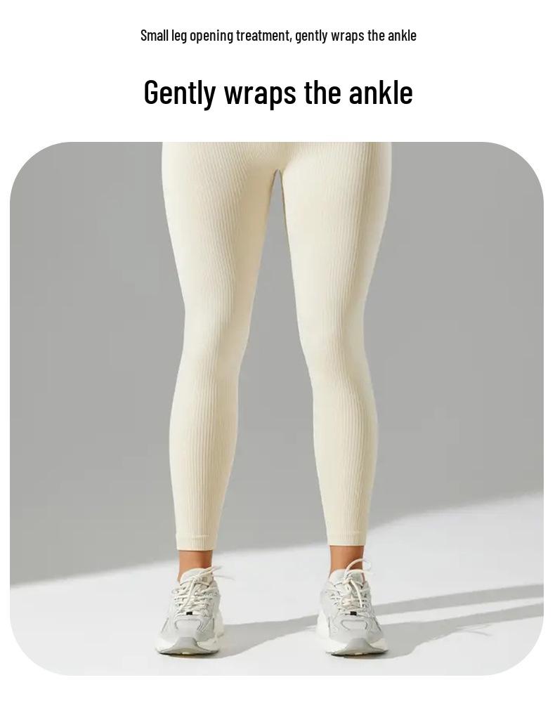 Бесшовный костюм для йоги с высокой талией: Активная одежда для женщин, подтягивающая бедра и формирующая живот