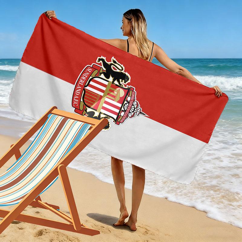 Sunderland A.F.C Beach Towel, Large Soft Quick Dry Towel for Beach Camping Swimming