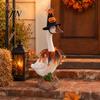 Halloween Porch Decor Costume 1 Set Goose Outfit, Lawn Festive Clothes with Pumpkin Spider Pointed Elements Hat, for 23 Inch Statue Outdoor