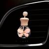 1pc Car Butterfly Glass Bottle, Reusable Car Essential Oil Diffuser, Empty Glass Bottle Pure Decoration Car Accessories