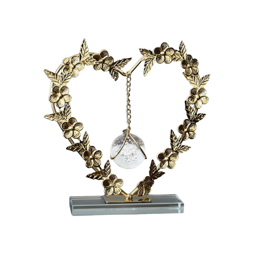 Creative Iron Art Crystal Ball Art Ornament Light Luxury Wine Cabinet Entrance TV Cabinet Living Room Home Furnishings