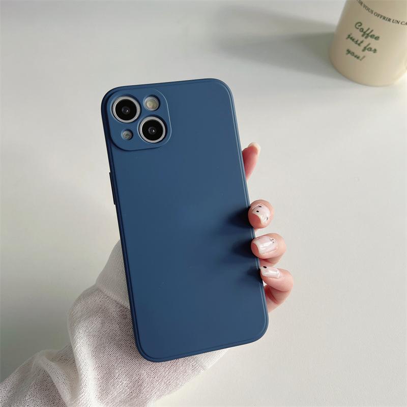 Для чехла для телефона IPhone 17 ProMax 15pro Жидкий силикон для Apple 16E Встроенный бархат 14 Напыление 13