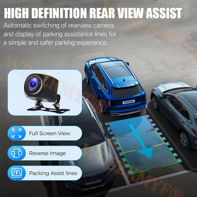 4K Car Dvr 2/3Channels Video Recorder Wifi Front Inside Rear View Camera DashCam for Cars Camera 24H Parking Monitor Black Box