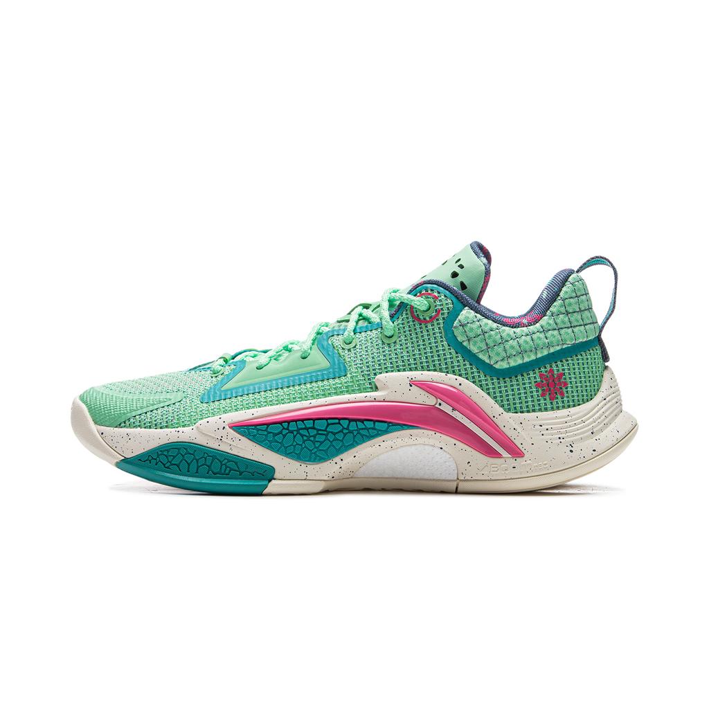 Li Ning BadFive Chase Hunt 1 Нескользящее покрытие Легкий Отскок Низкие Мужские Баскетбольные Кроссовки для Улицы Зеленый ABFV003-8