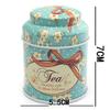 Flower Design Metal Sugar Coffee Tea Tin Jar Container Candy Sealed Cans Box