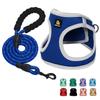 BELLA PAL Dog Harness and Leash Set for Small and Extra Small Dogs and Adjustable Easy To Put On and Take Soft Mesh for Walks Size & Cats, Anti-Pull,