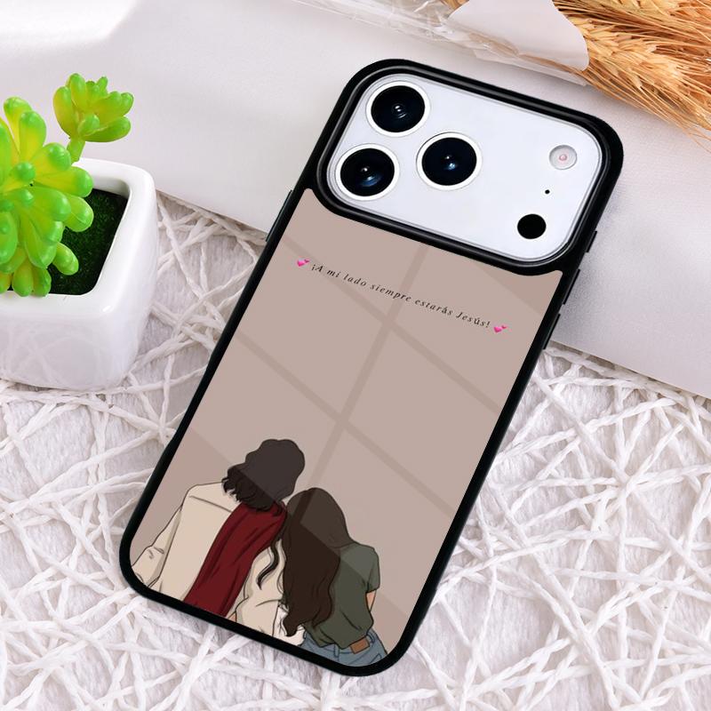 Чехол для телефона Jesus Couple Amen Cruz Amor для iPhone 17 Air 16 15 11 12 14 13 Pro Max Ударопрочный чехол