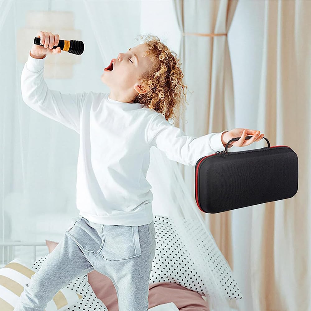 Жесткий чехол для беспроводной портативной сумки для хранения из материала EVA 2 вокальных микрофона для бизнеса микрофоны большой емкости, (держит микрофоны),