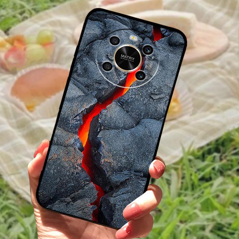 Чехол для Honor X 9 4G, силиконовый, мягкий, с рисунком мрамора, защитные чехлы для Honor X9, модный черный бампер для Huawei Honor X 9, Fundas