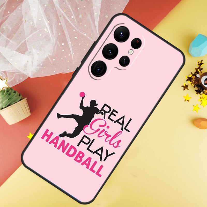 Стильный чехол Funda для игры в гандбол для Samsung Galaxy S24 Ultra S23 S22 Plus S21 S20 FE S8 S9 S10 Note 10 20 Ultra