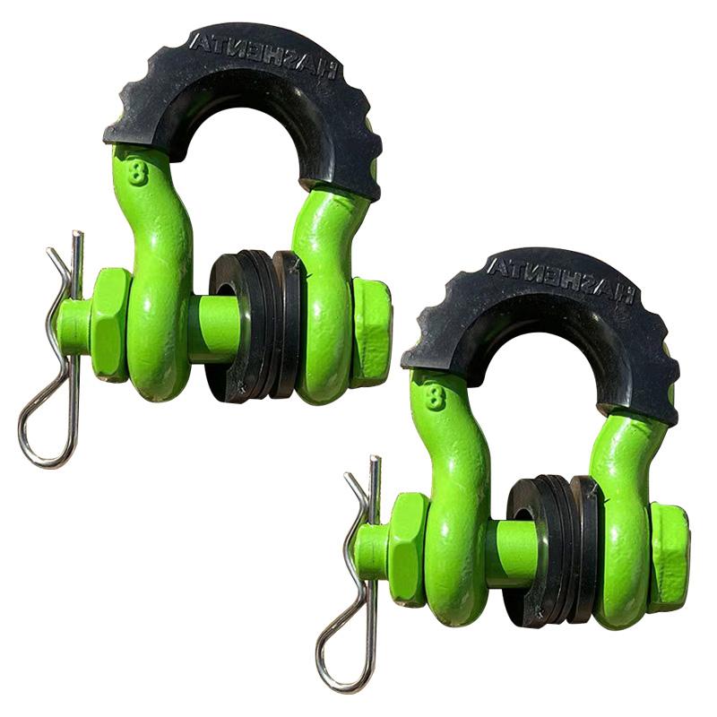 2pcs 28660lbs Break Strength D-Ring Anchor Shackle for Off-Road Jeep Vehicle Recovery 5/8" 18mm Pin Safe Recovery Towing Gear