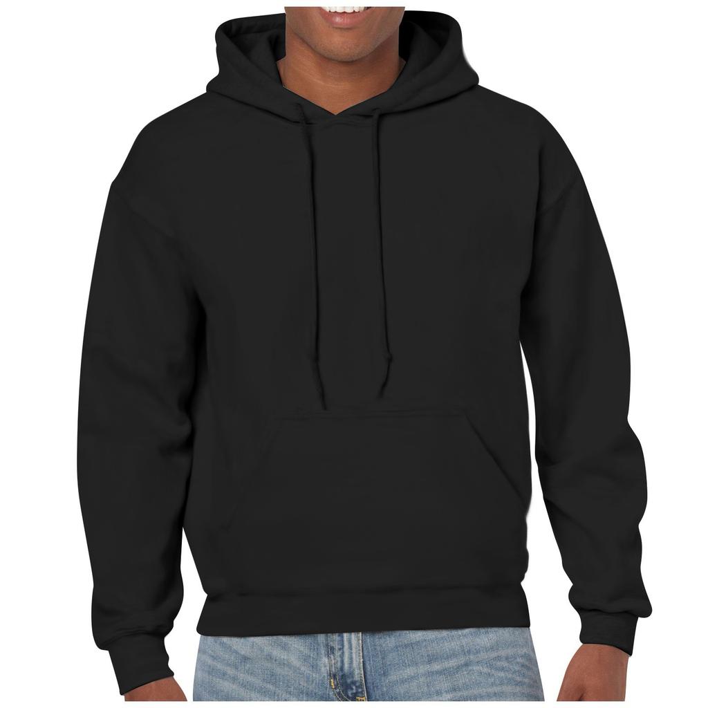 И зимний мужской свободный большой свитер с капюшоном однотонный повседневный свитер