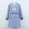 Women Long Sleeve Oil Proof Cotton Home Kitchen Cooking Clean Apron Pocket Smock Sale Goods