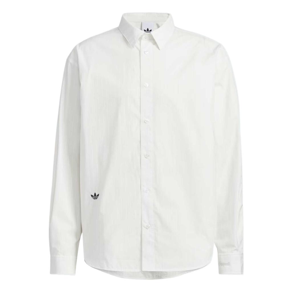 adidas Оригинальные рубашки унисекс Cloud White с воротником, умеренная, KS5309