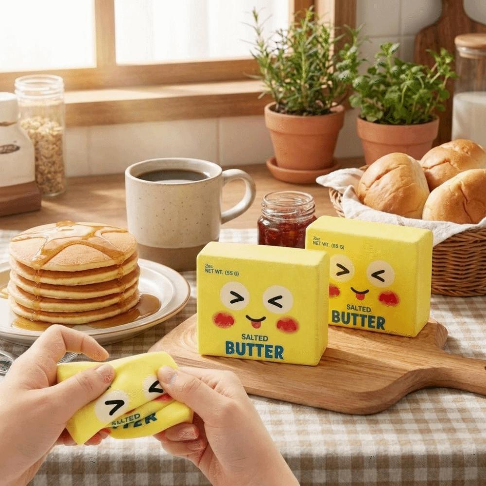 Soft Butter Squeezing Toy Cute Butter Stick Squishy Toy Portable Butter Pinch Le Party Favors