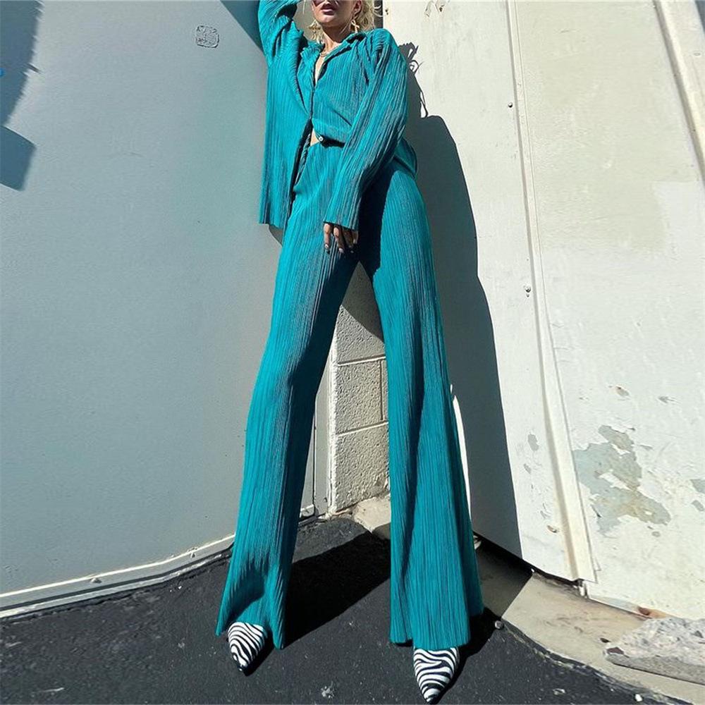 New Autumn and Winter Loose Leisure Suit Design Fashion 2 Two Pieces Sets Women Suits