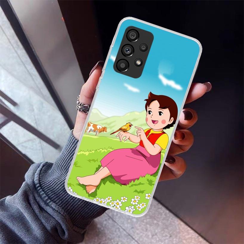 Heidi Cute Cartoon Phone Case For Samsung Galaxy A12 A52S A42 A32 A22 A51 A50 Note 20 Ultra 10 S10 Plus A71 A70 A31 A30 A10S Gal